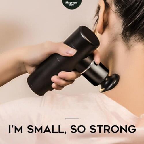 Fast Shipping Mini Massage Gun USB Chargeable Body Massager Slimming Shaping Fitness Muscle Vibrator Relaxation Pain Relief