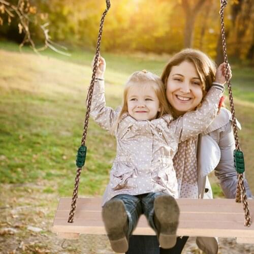 Swing Seat Kids Baby Wooden Swing Seat With Adjustable Rope Length Outdoor Garden Hanging Seat Swing Toys
