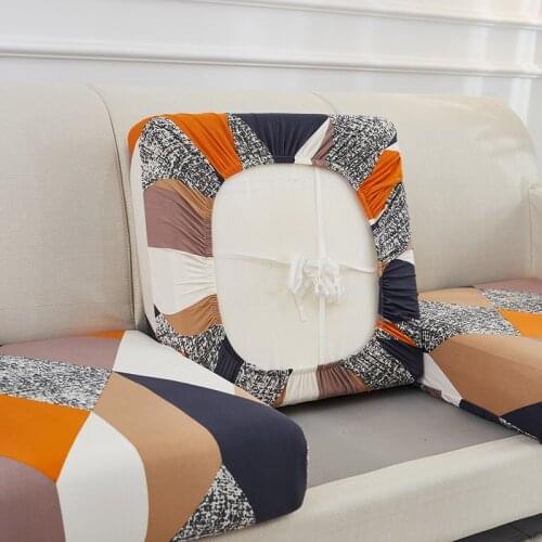 Elasticity Floral Printing Sofa Seat Cushion Cover Corner Sofa Slipcover Couch Cover Chair Cover Dining Room 1/2/3/4 Seat