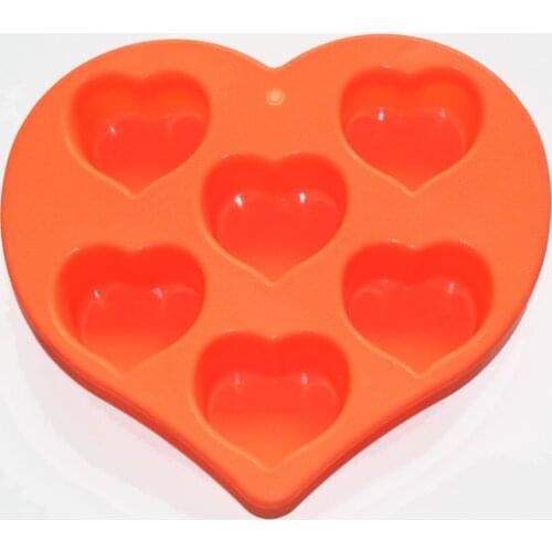 Elegant Heart Shape Soap Chocolate Jelly Silicone Mold Pan