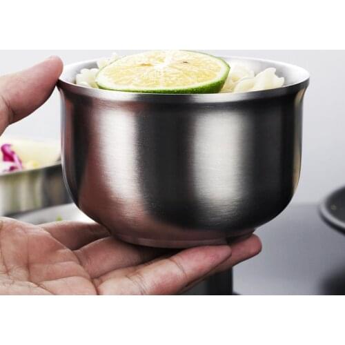 304 Thick Stainless Steel Bowl Insulated Soup Bowl Innovative and Comfortable Feel