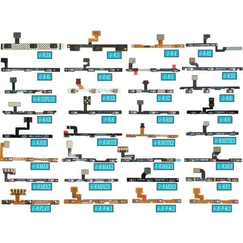For XiaoMi Mi A3 A1 A2 Lite 9T Pro 9 8 Redmi 6 S2 PocoPhone F1 Volume Button Side Power Switch on off Button Key Flex Cable