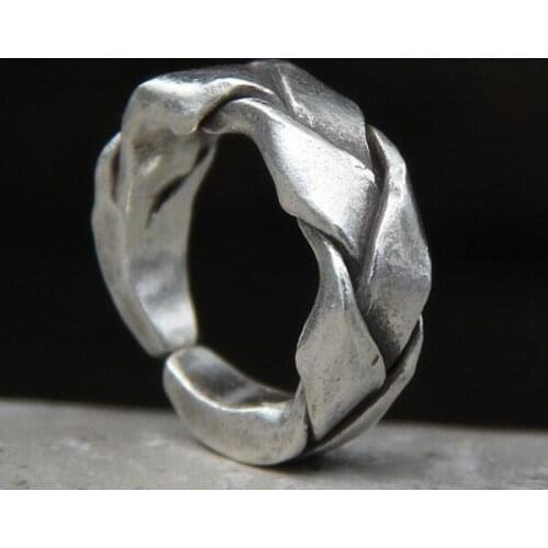 NEW 100% 925 Silver Ring Thai Silver Ring Adjustable Vintage Sterling Ring Made in Thailand
