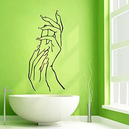 Nail Art Salon Shop Wall Decal Beauty Salon Sticker Vinyl Wall Decals Decor Mural Nail Art Salon Shop Glass Window Sticker