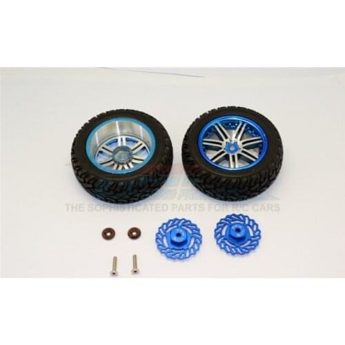 1/18 4WD LATRAX TETON / SST ALLOY FRONT BRAKE DISK +2.5MM THICK + WHEELS & TIRES - set TET010AD25FA