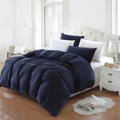 1Pcs Duvet Cover 100% cotton pure color Quilt Cover Twin Full Queen King Size Comforter Cover Multicolor optional Free shipping