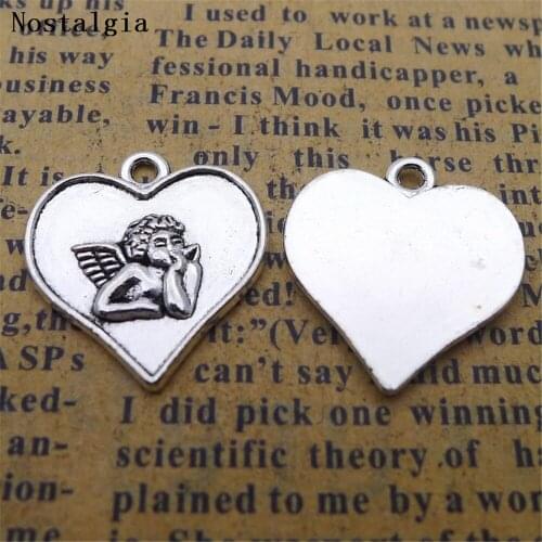 20pcs Charms love angel Cupid Tibetan Silver Plated Pendants For DIY Necklaces Earrings Bracelets Jewelry Making Handmade Craft