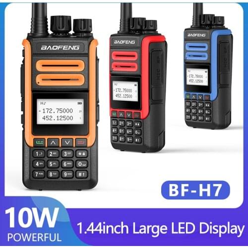 10W Baofeng BF-H7 High Power Walkie Talkie Dual Band UHF VHF 10KM Long Range Transceiver Handheld hunting UV-5R UV-9R Plus Radio