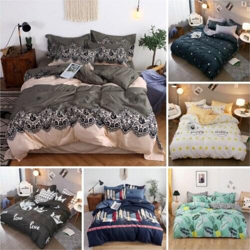 Simple Style Bohemia Home Textile Crown Duvet Cover Pillow Case Bed Sheet Boy Kid Teen Girl Bedding Linens Set King Queen Twin