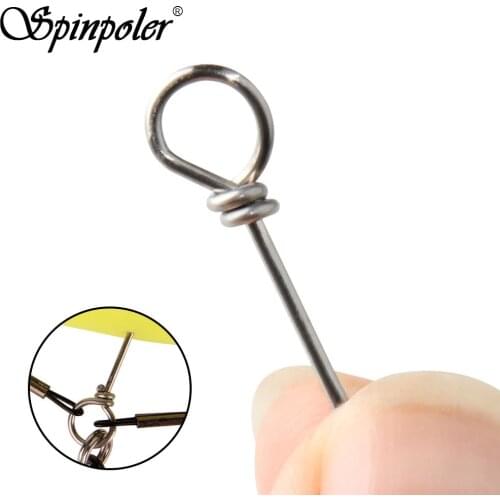 Spinpoler Stinger Spike Fishing Accessories for pike fishing with soft lures Lure Hook Fishing Connecting Needles 100pcs/pack