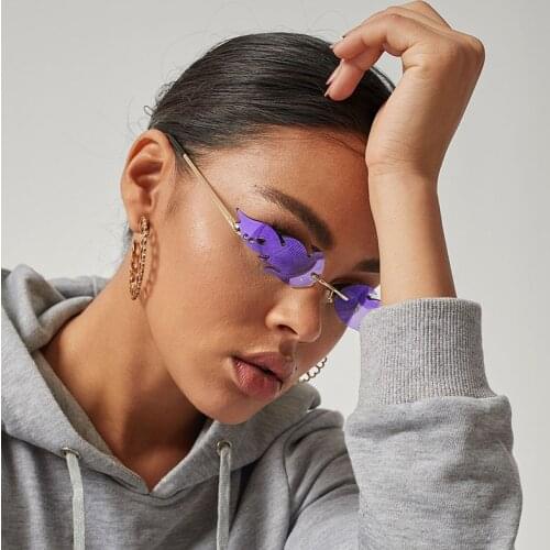 Women Sunglasses Personality Trend Flame Sunglasses For Women Sun Glasses Female Eyewear lunettes de soleil Eyeglasses MN1