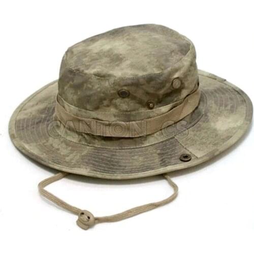 Tactical Airsoft Sniper Camouflage Boonie Hat Summer Camping Hiking Mans Round Nepal Fishing Hat Army Cadet Military Cap