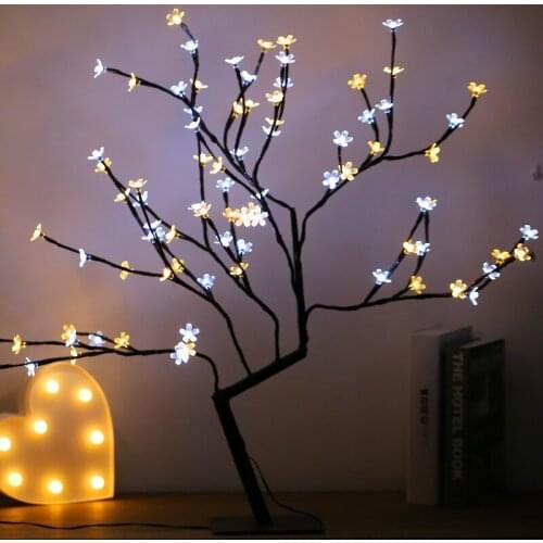 Warm White LED Lighted Cherry Blossom Flower Tree for Christmas/Holiday/Party