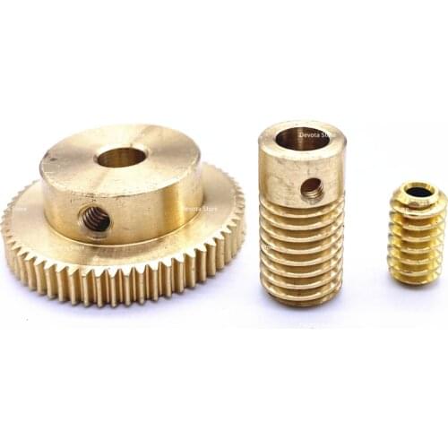 Precision 1:60 0.5M 20T 30T 40T 50T 60T Copper Worm reducer turbine 065/151 4/5/6mm Bore diameter