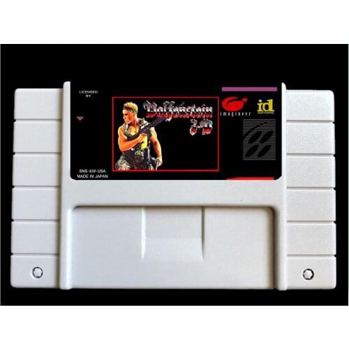 Wolfeinstein-3d -NTSC version 46 pins Video games card NTSC version for Retro Video games Console