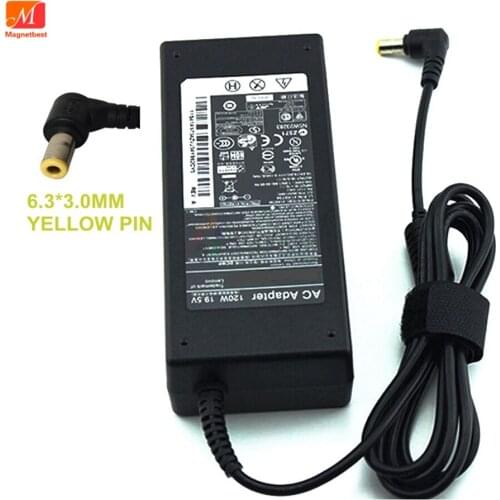120W 19.5V 6.15A AC Adapter Laptop Charger For Lenovo Thinkpad IdeaPad B305 C305 B31R2 6.3*3.0mm Yellow big pin Power Supply
