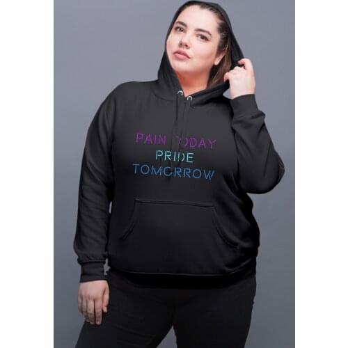 Angemiel Wear Suffering Today Tomorrow Proud Black Women Hooded Sweatshirt