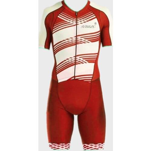 SVBBZC Pro Women Cycling Skinsuit Jumpsuit Triathlon Suit red Short Sleeve Cycling Jersey Ropa De Ciclismo Maillot clothes suit