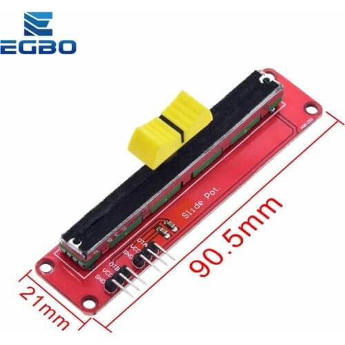 1PCS egbo Slide Potentiometer 10K Linear Module Dual Output for Arduino AVR Electronic Block