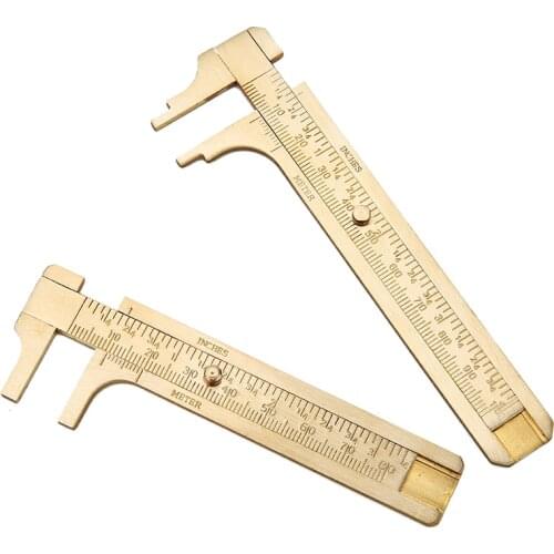 1pcs Bead Sizer Measuring Rulers Copper Double Scale Vernier Calipers Measure For Diy Bracelet Necklace Jewelry Making Tools