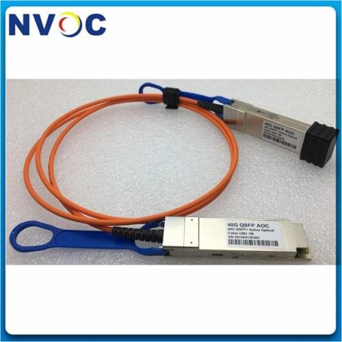 40G QSFP to QSFP 3M(9ft) OM2 OM3 AOC Active Optic Cable Compatible with Different Fiber Switch