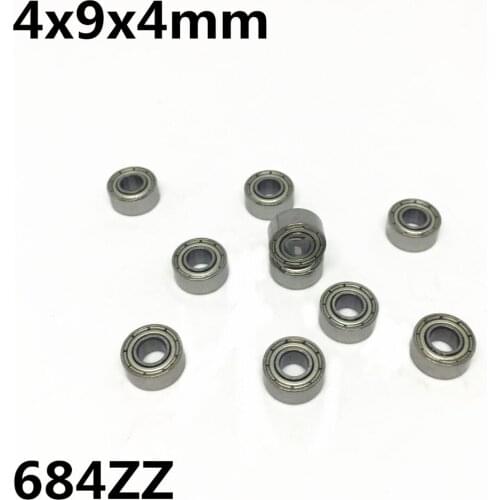 50Pcs 684ZZ L-940ZZ 4x9x4 mm Deep groove ball bearing Miniature bearing High quality 636Z