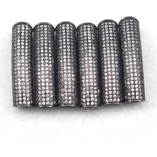 8x9x37mm column shape crystal spacer beads copper metal beads DIY loose beads for jewelry making 1 piece wholesale