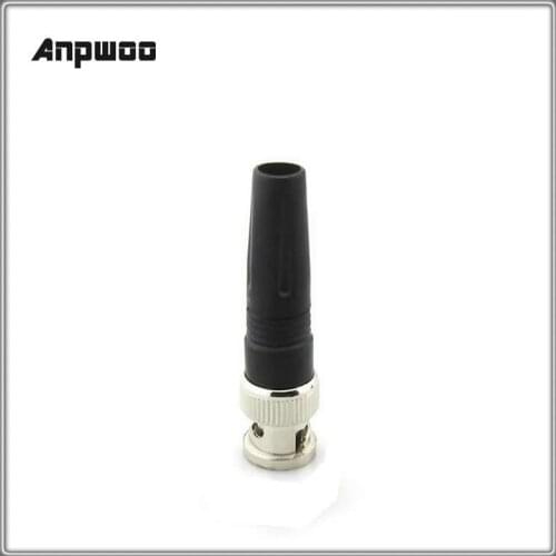 BNC06 RG59 BNC male Plug pin Solderless Straight Angle video adapter bnc Connector For CCTV Camera Anpwoo Safety Converter
