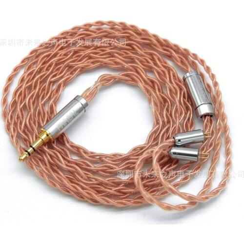 Earphone Audio Cable Cord 0.78pin Headphone Cord Interstable Plug-in Cable 2.5/3.5/4.4mm Upgrade Wire