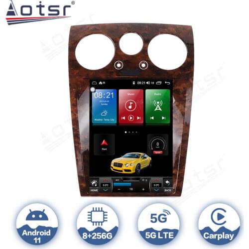 For Bentley Continental Flying Spur Android Auto Radio 2 Din Car Multimedia Player IPS Screen GPS Navigation CarPlay AutoRadio