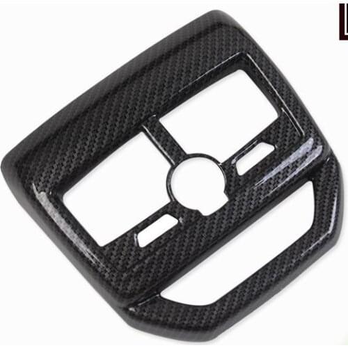 For Peugeot 5008 2017-2018 ABS Chrome rear air conditioner air outlet Decorative frame anti-scratch car accessories