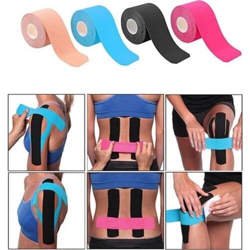 Breathable Elastic Sports Tape Therapeutic Muscle Self Stick Stretch Tape Roll Waterproof Wrist Ankle Knee Shoulder Pain Relief