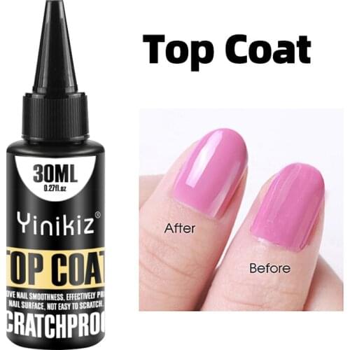 Yinikiz 30ml Gel Nail Polish Nail Polish Gel Base Top Coat Soak Off UV Gel For Nail Art Design Semi Permanent Hybrid