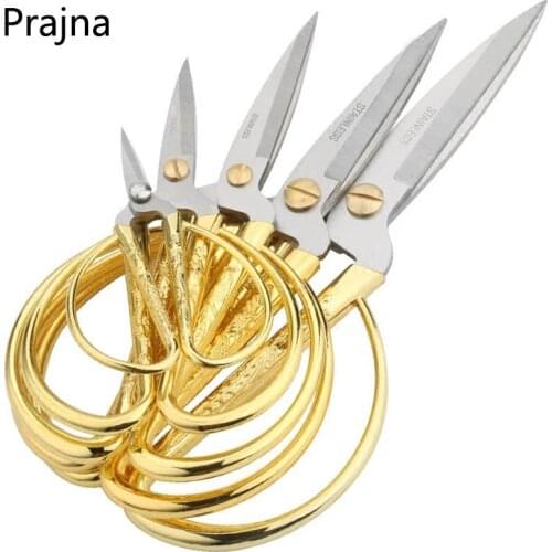 Rvs Naaien Gouden Schaar Korte Cutter Duurzaam Vintage Borduurwerk Maat Schaar Stof Cutter Craft Tool Voor Naaien