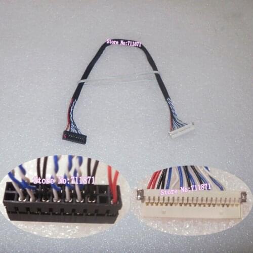 LVDS 1ch 8bit Single Eight 20P LCD Screen Cable DF19 D8 20P LCD Screen Line 20P of 16 to 16P LCD Panel Cable DF19 20P Wire