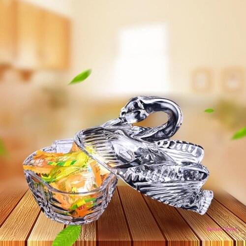 AXYD Swan Storage Box Crystal Epoxy Resin Mold Makeup Jewelry Container Fruit Snacks Holder Case Silicone Mould DIY Crafts Tools
