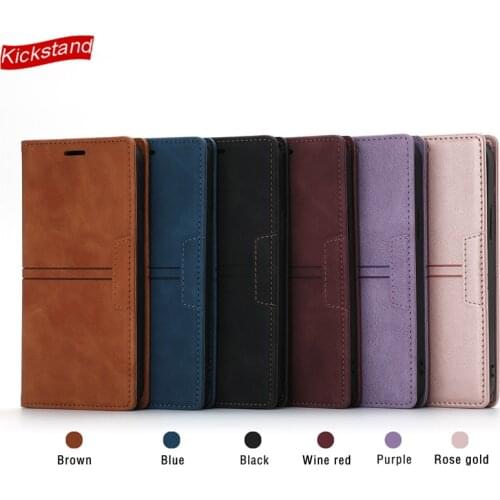 Kickstand Leather Case for Realme C12 X7 Pro Cover Classic Luxury Wallet Magnet Bag Slim Flip Phone Shell Card Slot Fundas Coque