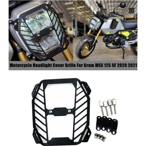 Motorcycle Front Headlight Cover Grille Protection for Honda Grom MSX 125 SF 2020 2021