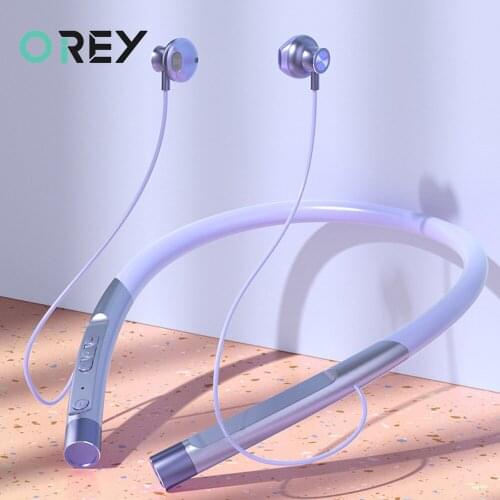 Magnetic Bluetooth-compatible Earphone Sport Wireless Headphone Headset Neckband Earbuds With Mic For Samsung Huawei Phone