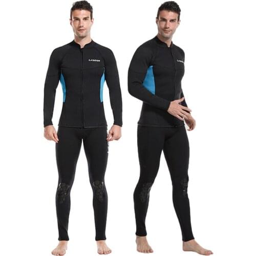 Wetsuit Men 3MM Neoprene Jackets Windsurf Scuba Diving Swimwear Surf Clothes Pants Kitesurf Hunting Underwater Fishing Equipment