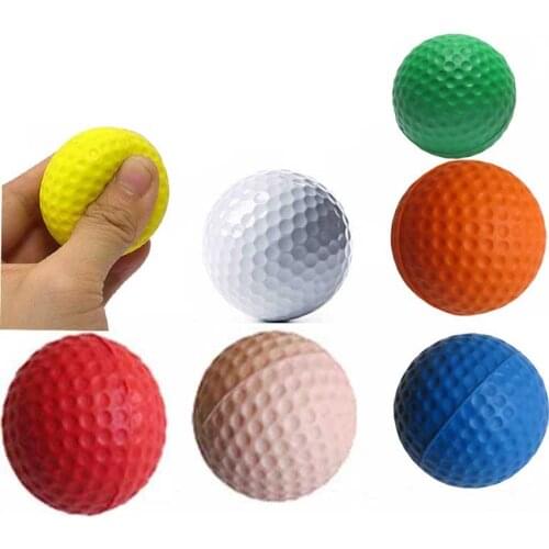 Golf PU Ball Soft Ball Indoor Exercise Ball Color Swing Driving Range Ball Golf Ball