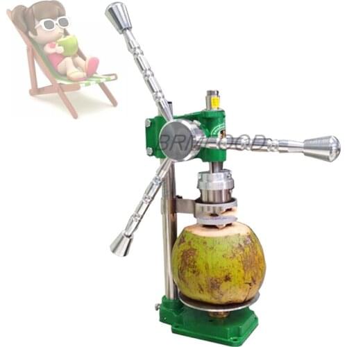 Coconut Opener Green Opening Machine For Coconut Meat Manual Commercial Coconut Lid Opener