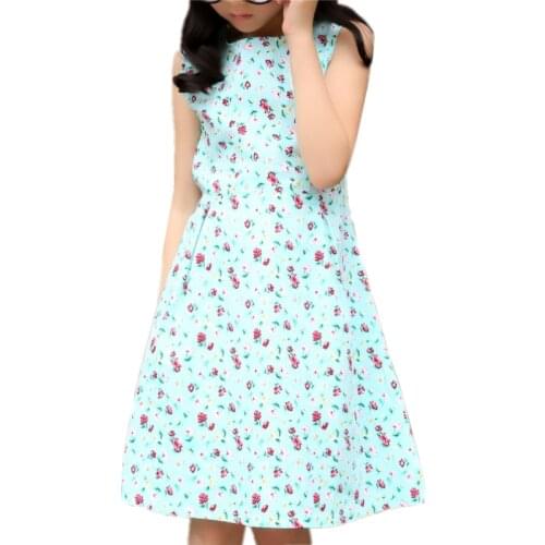 Ajay flower Girls Dress 2018 New Spring Summer Baby Girls Dress Vestidos Pattern Pring Design Sleeveless Girls Clothes dresses