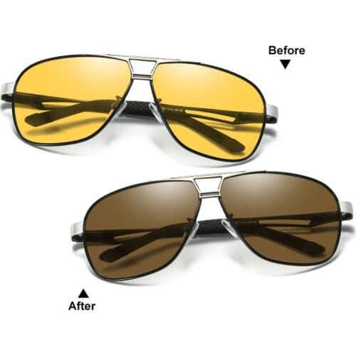 Fashion Photochromic Polarized Sunglasses For Women Men Brand Design Chameleon For Car Driving Night Vision Sun Glasses Eyewear
