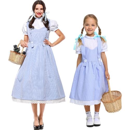 Umorden Dorothy Wizard of Oz Costume Dress for Girls Women Family Halloween Classic Costumes Cosplay