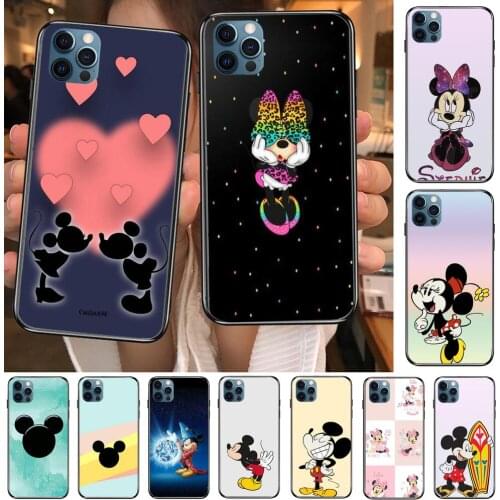Unique Mickey Mouse Anime Phone Cases cover For iphone 11 Pro Max case 12 8 7 6 S XR PLUS X XS SE 2020 mini mobile cell shell f