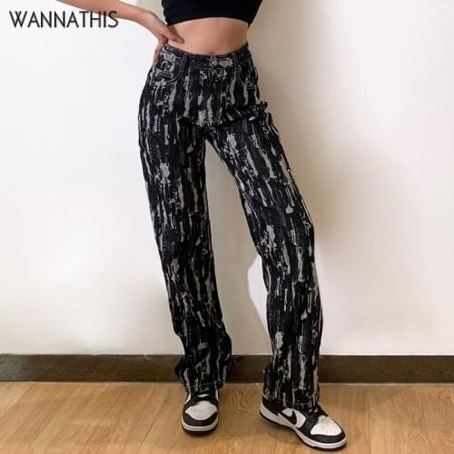 WannaThis Women's Straight Jeans
