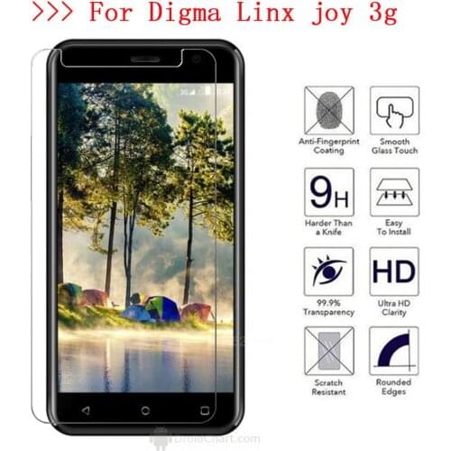 2.5D 9H Tempered Glass For Digma LINX Joy 3G Glass on Phone Film Protective Screen Protector For Digma LINX Joy 3G Glass