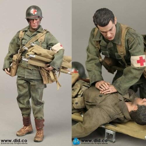 1:6 WWII US Army 77th Infantry Division Combat Medic Soldier New A80126 Full Set Action Figure Toys