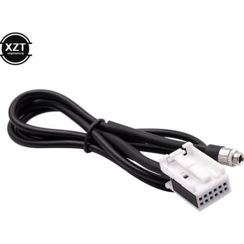 1Pcs 3.5mm Jack AUX Audio MP3 Player Input Adapter Cable For AUDI A4 A3 A6 TT A8 S4 2007-2014